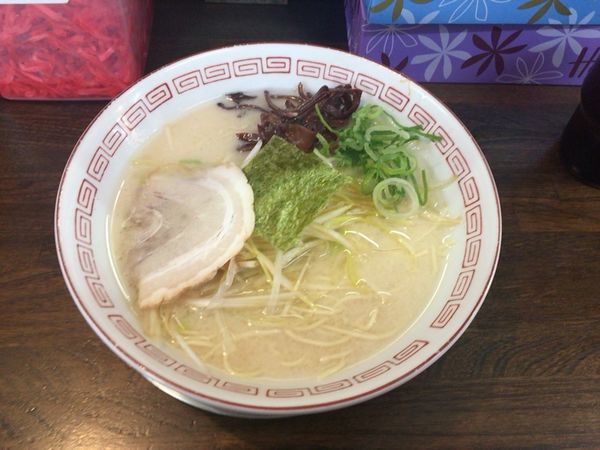 「塩白髪ネギラーメン＆替え玉２」@豚骨ラーメン いちもんじ 北本店の写真