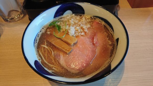 「煮干そば 690円 + からあげ丼 350円」@寿製麺よしかわ 坂戸店の写真