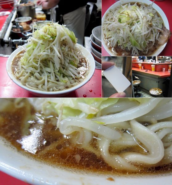 「Jr.の夜ぶたダブルラーメン 800円（油なし・野菜増々）」@ラーメン二郎 三田本店の写真