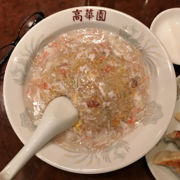 「カニ入りあんかけチャーハン」@高華園の写真