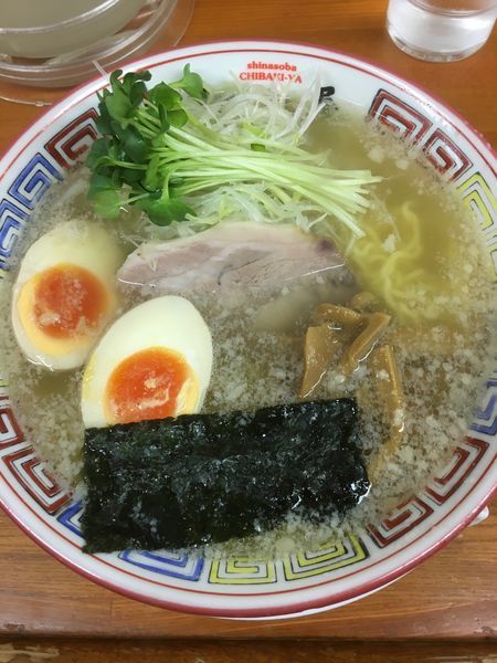 「ねぎそば(塩) + 味玉」@ちばき屋 葛西店の写真