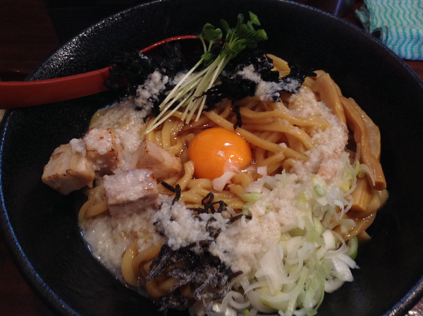 「辻もと油そば 大盛」@鰹節 辻もと つけ麺処の写真