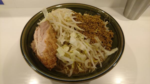 「小ラーメン(ニンニクマシマシ・カレー)」@ハイパーファットンの写真