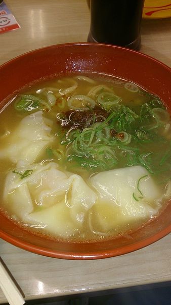 「濃厚えび味噌ワンタンメン」@スシロー 足利店の写真