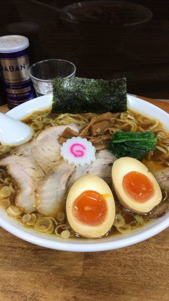 「醤油ラーメン煮卵」@オランダ軒の写真