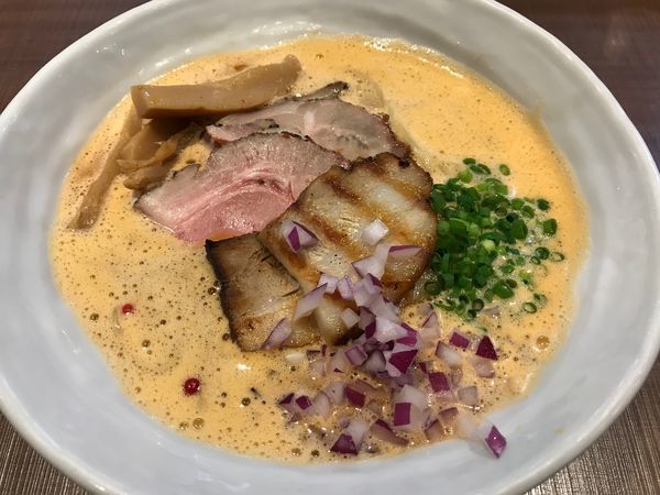 「【限定】泡シャモオマール  880円」@麺作 赤シャモジ 本店の写真