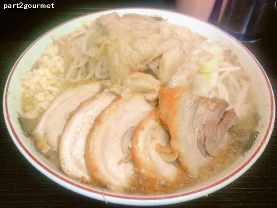 「小豚ラーメン 「ニンニクアブラ」(850円)」@ラーメン二郎 川越店の写真