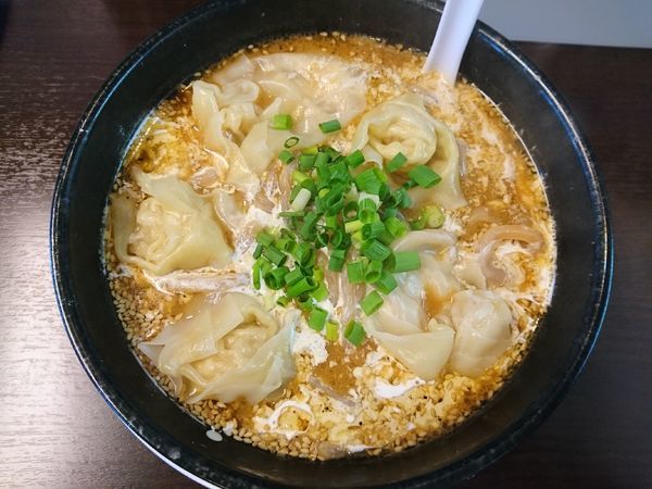 「エビ味噌ワンタン麺＋中盛」@麺家 しんの写真