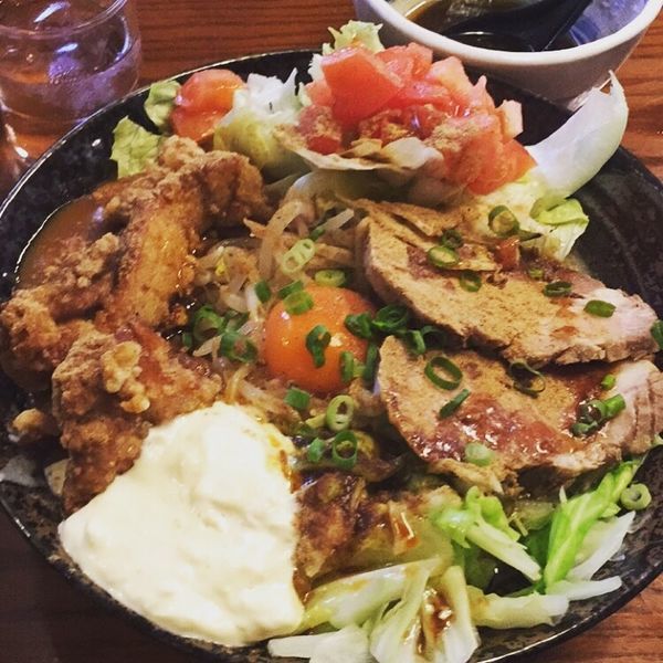 「蝦夷流 まぜそば」@味勝負 二代目 蝦夷の写真