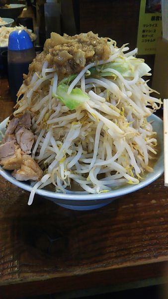 「小らーめん（ヤサイマシ）+豚マシ」@立川マシマシの写真