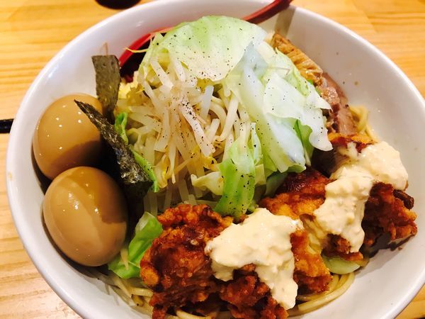 「特製まぜそば大」@中華蕎麦 つけ麺 五味五香の写真