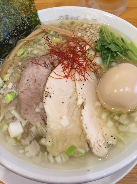 「ガハハ鶏特製そば」@中華そば ムタヒロ 大阪福島店の写真