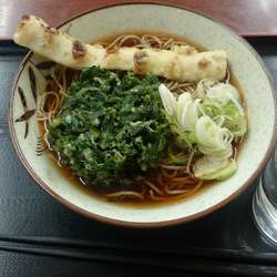 春菊天蕎麦　ちくわ