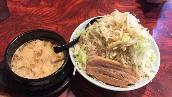 「つけ麺（中盛り）野菜少し増し」@郎郎郎 らーめんさぶろう 中河原店の写真