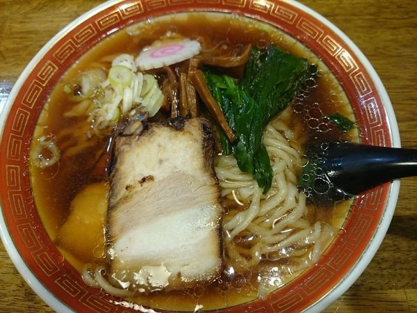 「ラーメン　大盛　(満腹セット)」@拉麺アイオイの写真
