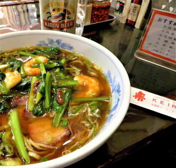 「廣東麺(1,030円)+一番搾り」@慶楽の写真