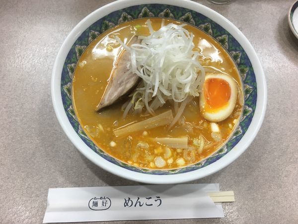 「みそらーめん800円、餃子400円」@らーめん 麺好の写真