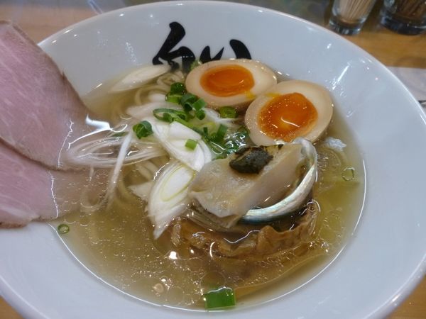 「貝だしラーメン 塩＋味玉」@貝だしラーメン 黒船SECONDの写真