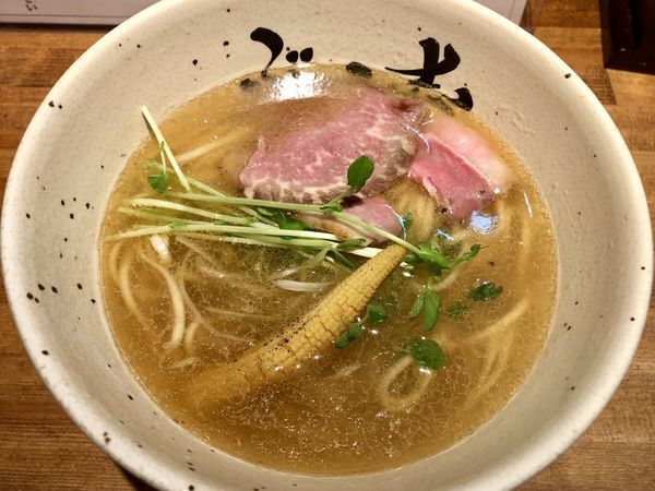 「牛塩清湯」@牛骨ラーメン ぶっこ志 北浜店の写真