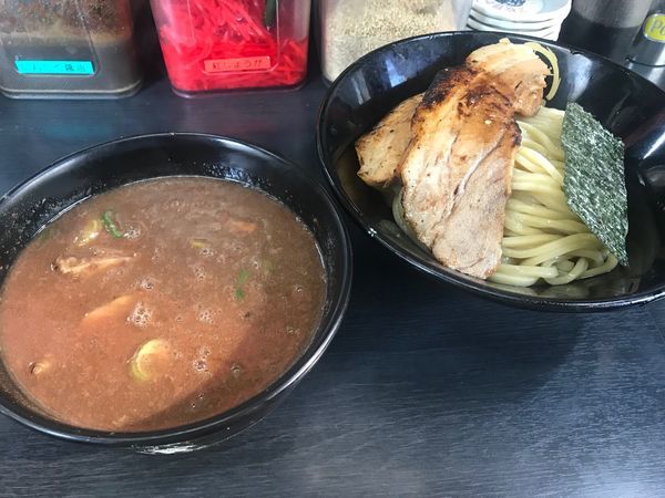 「濃厚豚骨つけ麺 肉増し半分」@無鉄砲 つけ麺 無極の写真