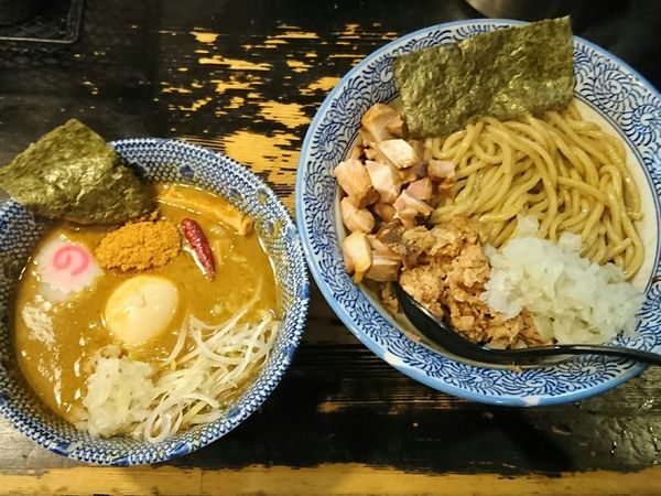 「かれつけ＋和え玉（煮干）＝カレー和えつけ ￥1100」@狼煙 〜NOROSHI〜の写真