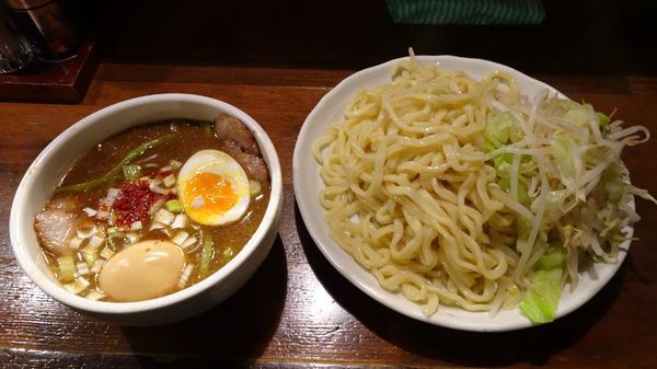 「チャーシューつけそば（1,080円）＋味付たまご（100円）」@麺 池谷精肉店の写真