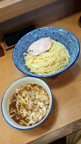 「鴨だし×魚介つけ麵（並盛）８００円」@麺屋福丸の写真