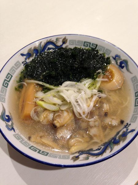 「あさりとあおさの塩ラーメン 800円」@らーめん 波市の写真
