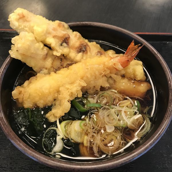 「【店舗限定】当店限定メニュー（￥450）＋海老天（クーポン）」@ゆで太郎 大森南店の写真