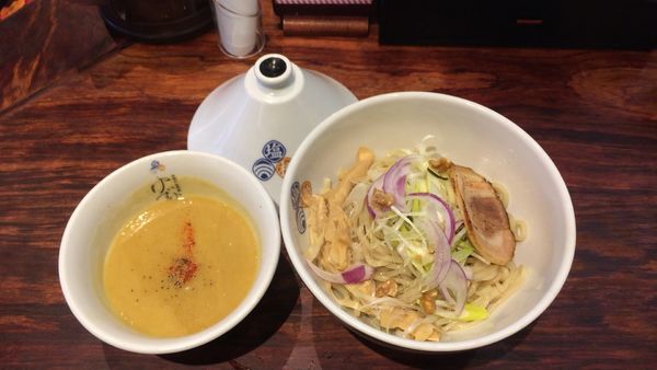 「秋栗のつけ麺」@塩逸品 五代目 けいすけの写真