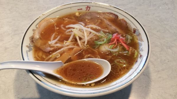 「にんにくそば」@中華そば 一力 本店の写真