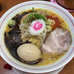 味噌そば＋味玉 黒マー油