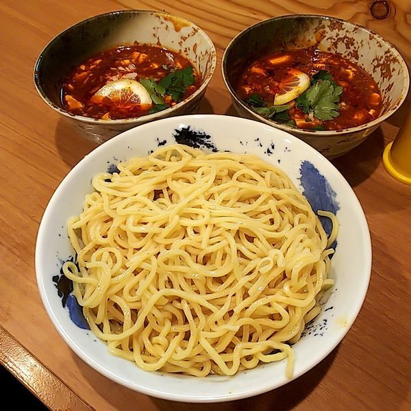 「【気まぐれ限定】麻婆つけ麺（特盛テイスト）」@ラーメン カワタカの写真
