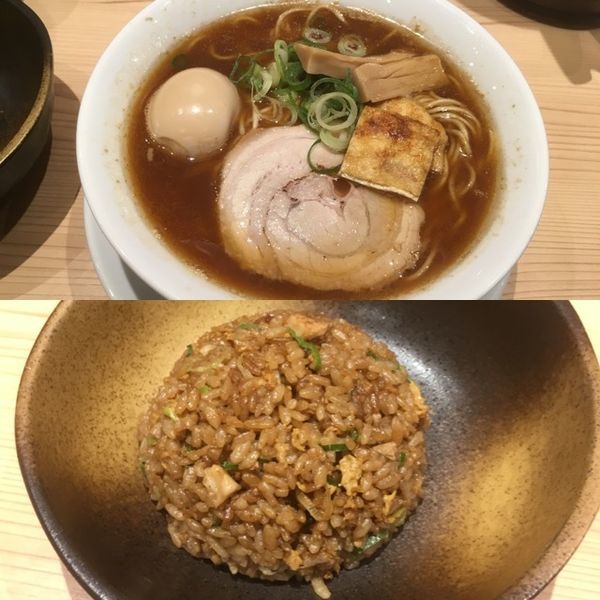 「中華そば +炒飯(小)セット」@鯛塩そば灯花 本店の写真