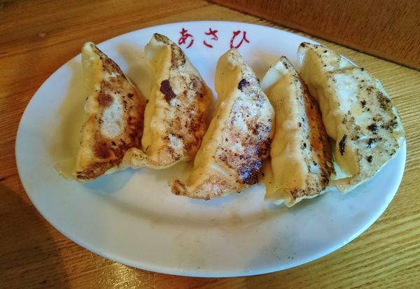 「餃子（5個）400円」@中華料理 あさひの写真