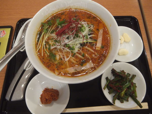 「辛紅の薔薇830円(クーポンでハバネロ暴流100円が無料)」@らーめん花月嵐 イオンモール柏店の写真