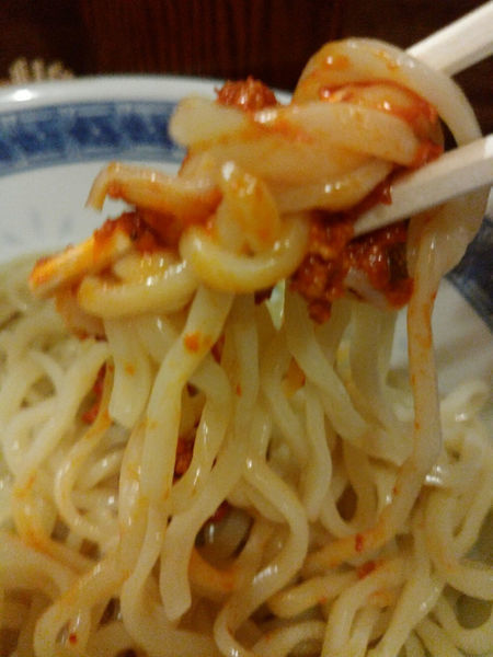 「辛つけ850円＋ちょっと肉増し＋ビール」@燦燦斗の写真