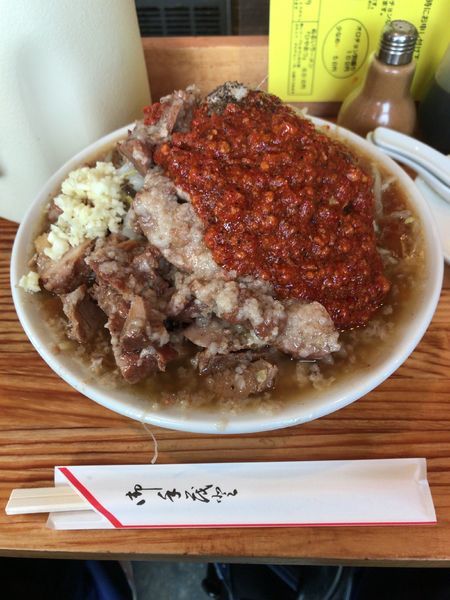 「豚入りオロチョンラーメン」@にかいやの写真