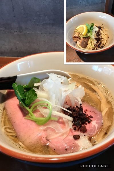 「［黒板メニュー］煮干しとポルチーニのそば」@中華蕎麦 志の写真