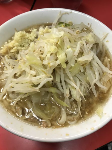 「少なめ、ニンニク」@ラーメン二郎 三田本店の写真