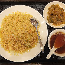 カニ海老チャーハン(大盛り)＋ザーサイ