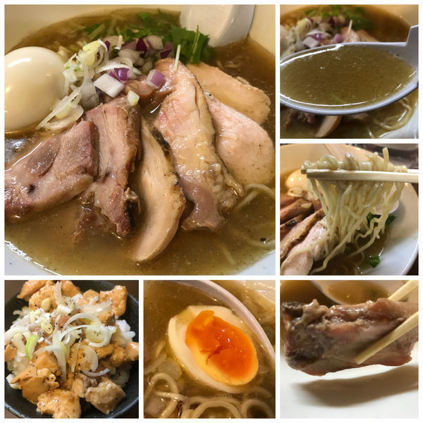 「特製こく塩 950円 本日のご飯 150円」@鶏こく中華 すず喜の写真