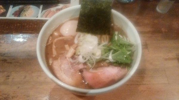 「濃い出汁そば大盛＋味玉」@日本橋 製麺庵 なな蓮の写真