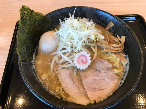 「濃厚煮干ラーメン 700円味玉100円」@夢天下 佐倉本店の写真
