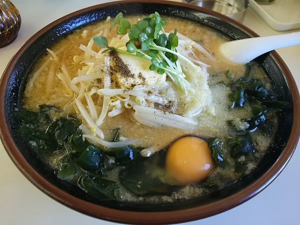 「スタミナ　（大盛り：サービス券）」@くるまやラーメン 松本渚店の写真
