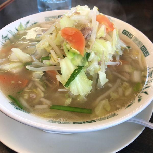 「野菜たっぷりタンメン+餃子セット　700円」@日高屋 川越岸町店の写真