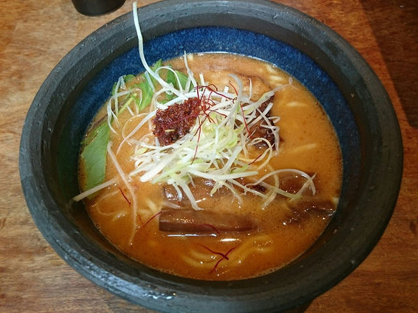 「海老ポタらぁめん」@俺の創作らぁめん 極や 上野広小路店の写真