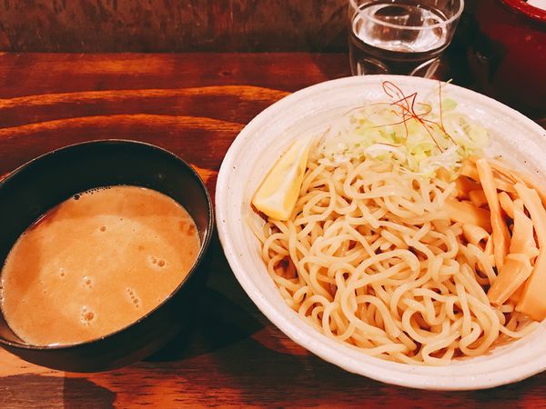 「つけ麺+塩煮豚」@西中島 光龍益の写真