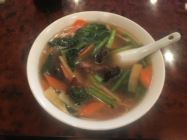 「牛アキレス腱あんかけそば 900円」@一二三凱旋楼の写真