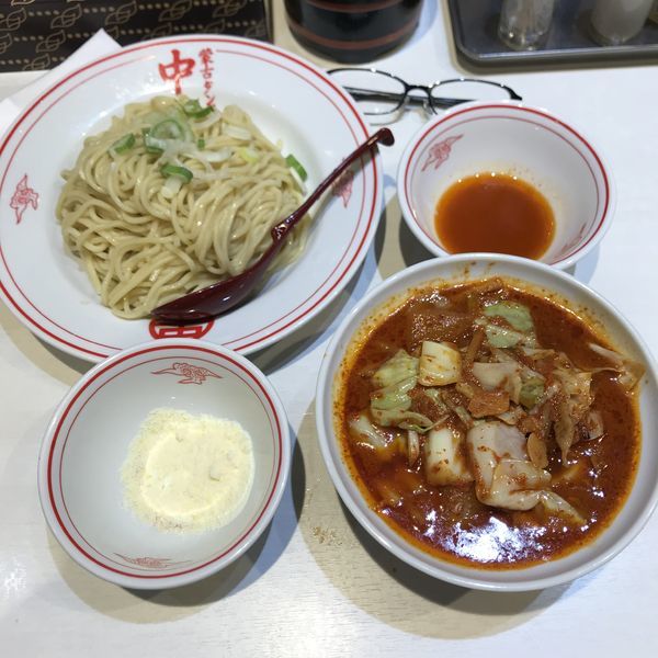 「冷やし味噌やさい＋AB醤＋チーズ」@蒙古タンメン 中本 御徒町店の写真